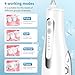 Danou1 Rotation Electric Cordless Water Pulse Rechargeable Portable for Teeth: Waterproof for Daily Teeth Cleaning, Oral Irrigator for Travel & Home Use, USB Rechargeable,Quiet Operation.