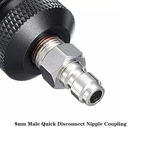 Manloney Llc Universal Paintball Remote Coil Asa Adapter With Foster Quick-Disconnect Nipple Air Tool Fitting (G 1/2 Male To 8Mm Male) #TOP4