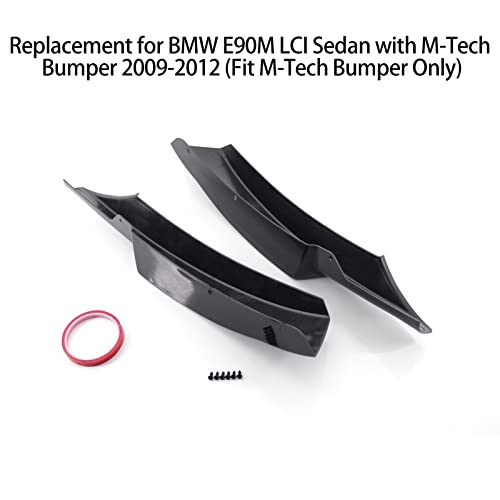 Homesen Substituição da tampa do spoiler dianteiro para BMW E90M LCI Sedan com pára-choques M-Tech 2