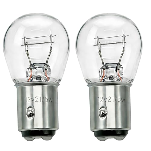 BYVORS 2357 P21/5W 12V Car Halogen Signal Bulbs, 3500K 1157