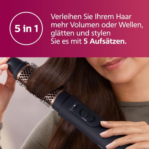 Philips AirStyler Serie 5000 – Haarstyler mit 5 Styling-Aufsätzen (Modell BHA530/00) – Ansicht 2