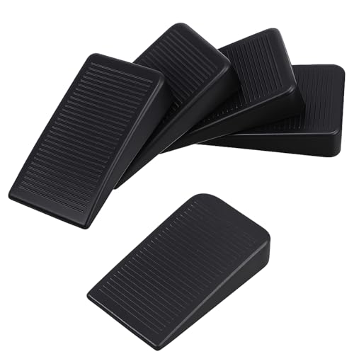 Lot de 4 cales de table en plastique noir pour meubles et sols irréguliers (10 mm)
