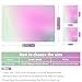 15-15.6 inches Netbook Laptop Skin Sticker Decal Reusable Cover Protector for 11.6 12 13 13.3 14 15 15.4 Notebook Chromebook Easy to Apply Remove, Scratch-Resistant Waterproof I Dream Gradient