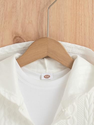 Girls Long Sleeve Hoodie Jacket Zip Up Threaded Coat Fall Winter Outerwear3