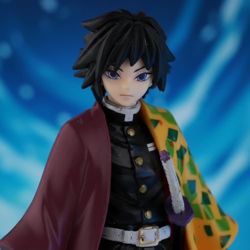 Image of Offo Giyu Tomioka Action Figure Limited Edition, Demon Slayer Anime PVC Collectible Showpiece for Car Dashboard, Home & Office Decor, Premium Gift for Fans & Collectors