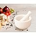 HIC Kitchen Mortar and Pestle for Grinding Spices and Herbs and Crushing Pills, Fine Porcelain
