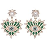 Los pendientes de orejas de plata fina son amigables con los oídos sensibles, son poco irritantes, no son alérgicos, nunca se desvanecen y no harán que su piel se vuelva verde. Adornado con brillante óxido cúbico de titanio AAA, la superficie de los pendientes está bien galvanizada y la superficie altamente pulida no dañará sus oídos. Pendientes ligeros para usar cómodamente durante mucho tiempo.