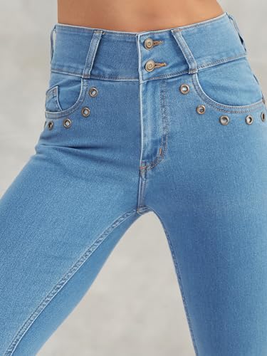 Image of Dolce Crudo Distressed High Rise Skinny Jeans for Women