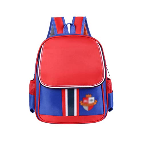 Preisvergleich Produktbild Love lamp Kinderrucksäcke-Nylongewebe-britische Art-Grundschule Kinder Rucksack Schulter Spine Lastreduzierung Rucksack 11 × 4,33 × 13,38 Zoll (Color : Red Blue, Größe : 11 * 4.33 * 13.38 in)