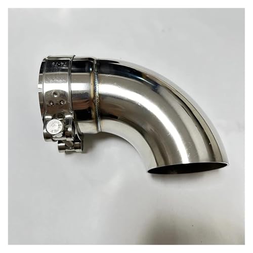 Tuyau d'échappement raccord coudé en acier inoxydable 77mm pour tube de silencieux voiture