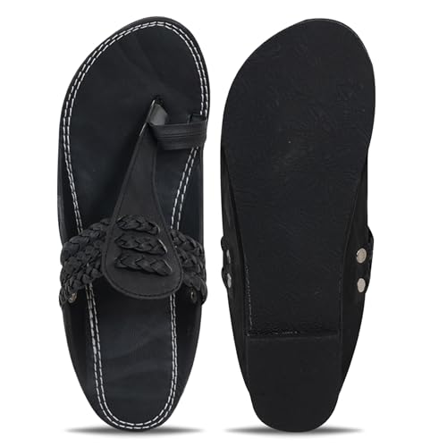 Image of DFR Ethnic Sandals For Boys Men, Comfortable Men's Rajasthani Slipper Chappals