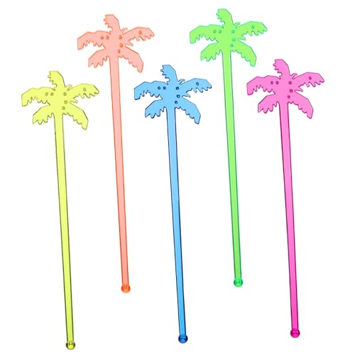 PEPLAYTAL 150pcs Coconut Tree Design Stir Bar Bar Stirrers for Drinks Stirrer Fun