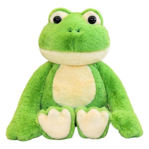 Peluche para cubrir los ojos juguete blando verde de 35 cm para adornar la cama