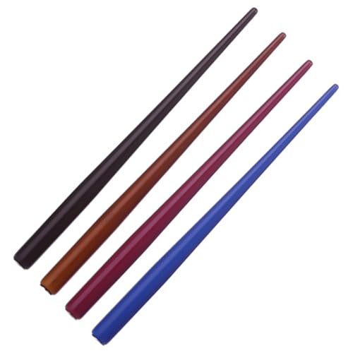 OFFSCH レトロ万年筆軸 4個 ディップペンホルダー 木製カリグラフィーアート ペン先アクセサリー 筆記具 書道用 色指定不可