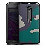  DeinDesign Silikon Hülle kompatibel mit Motorola Moto G3 Case schwarz Handyhülle Camouflage Bundeswehr Muster