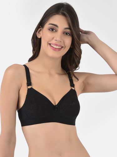 Image of Softline Women's 100% Cotton Wire-Free Non-Padded B-Cup Bra Combo | Full Coverage, Breathable & Skin-Friendly for All-Day Comfort | Supportive Fit for Daily & Casual Wear | Pack of 2