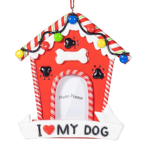 KI Store Fotorahmen zum Aufhängen in Hundehütte Form,Personalisierte...