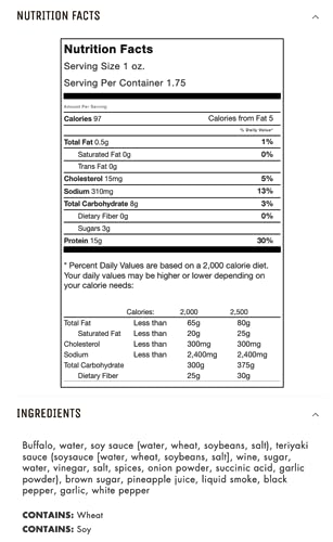 Jerky.com's Original Buffalo Jerky - Bulk 3 Pack - Best Wild Game Bison Jerky, 15G Of Protein, All-Natural Keto Diet Snack, No Added Preservatives, 5.25 Oz Total #TOP2