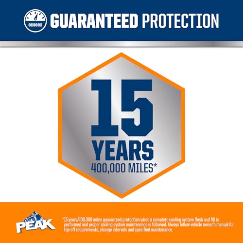 image for PEAK OET Extended Life Orange 50/50 Prediluted Antifreeze/Coolant for 