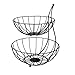 1Pc Container Iron Basket Fruit Basket Multilayer Basket Kitchen Basket for Party (Color : B) (A)