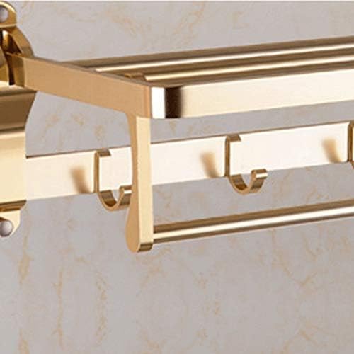 タオルバー タオルラック バスルームスペース アルミ ローズゴールド ハンガー 折りたたみマット バスタオルホルダー 壁掛け 洗面所