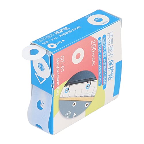 Renforceurs trous PVC transparent rond blanc