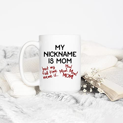 Taza de cerámica Loftipop My Nickname is Mom 15oz miniatura 3