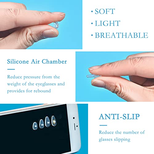 Brillen Reparatur Set, 25 Paar Nasenpads Silikon Schraubbrillen Nasenpads für Brillen, mit Schrauben Pinzette und Brillenputztüche