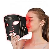 Red Light Therapy Mask, Red Light Therapy for Face,850NM Infrared 8 Colors LED Face Mask Light Therapy, for All Skin Types, 4 Modes and with Timer