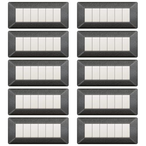 Plaque Bticino Matix 6 modules gris nuit pour harmoniser votre salon moderne - 2