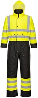Portwest Mono Contrast, Con Forro, Tamaño: M, Color: Amarillo/Negro, S485YBRM