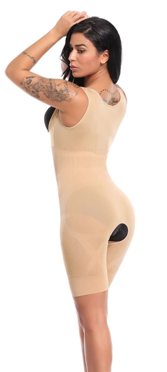 mistrend Women's Full Bodysuit Seamless Full Body Shapewear for Women Tummy Control Blended Waist Trainer Thigh Slimmer.-picture-56