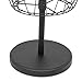 Internet's Best 3 Tier Metal Shoe Tree | Black Finish | 18-Pair Shoe Organization | Free Standing Tower Weighted Base