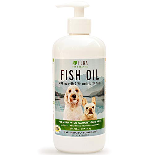 Fish Oil For Dogs and Cats - Omega 3 Fatty Acids Liquid Supplement