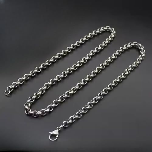 Image of THE MEN THING Chain for Men, Luxury Pure Titanium Steel Chain | Silver Stainless Steel Chain | Necklace Jewellery for Men & Boys