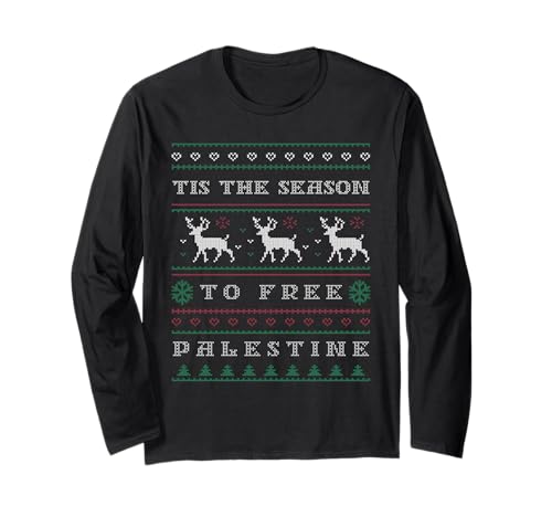 Free Palestine Xmas Long Sleeve