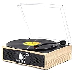 Tourne-Disque rétro, Hi-FI&Home Record Player, Vintage Turntable 3-Speed Bluetooth Record Player with Speaker… - Les Beatles, Paul McCartney, John Lennon, RIngo Starr, George Harrison