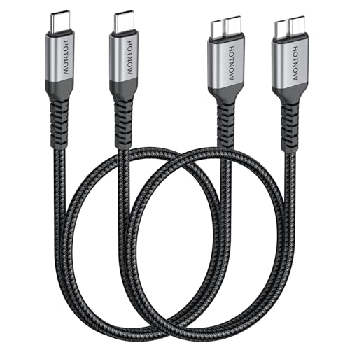 [Trasferimento di dati veloce 5Gbps] Il cavo USB 3.0 Micro B supporta velocità di trasferimento dati ad alta velocità fino a 5Gbps.