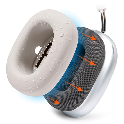 Ya en manzanajugosa.com: WC SweatZ MAX – Fundas Protectoras Patentadas Compatible con AirPods MAX 1 & 2 de Wicked Cushions | Antisudor & Lavable | Protección Completa | Beige