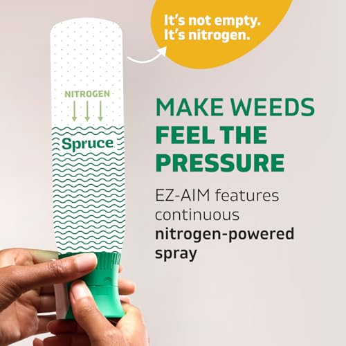 Spruce EZ-AIM Grass and Weed Killer Spray - Precision Shot for Cracks, Edges & Small Spaces - Starts Wilting in 1 Hour, Dead Weeds in 24 Hours (3 Pack, 10 Oz Each) - Thumbnail 3