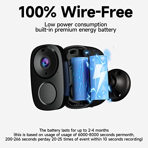 Rraycom 4Pack Security Cameras Outdoor Wireless, 2K Battery Powered Camera For Home Security, Cloud/Sd(Up To 256G), Ai Motion Detection, Color Night Vision,2-Way Audio, Compatible With Alexa Black #TOP7