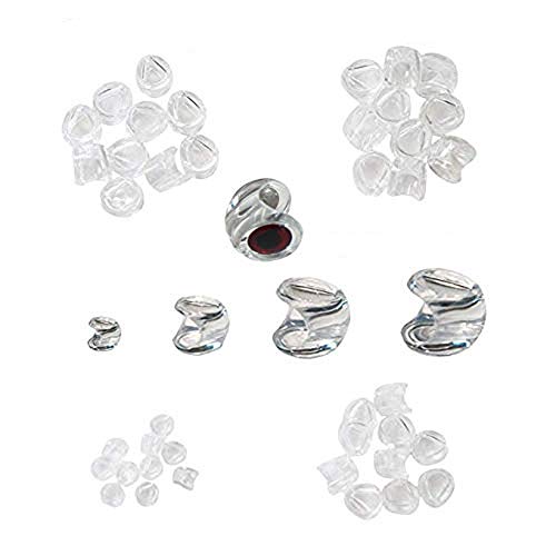 Aventik Ghost Fish Head 40Pcs Pack Best Selected Sizes Fly Tying Materials Super Realistic Baitfish Skull Mask Design Ultra Light Living Eyes Not Included #TOP12