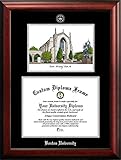 Campus Images NCAA Boston University Terriers Unisex Silver Medallion Frame Boston University 14w x 11h Silver Embossed Diploma Frame Lithograph, Brown, One Size