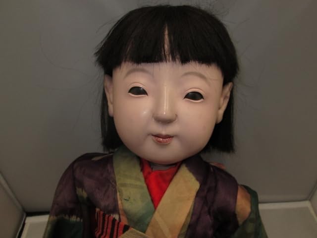 Amazon | 572古い市松人形 抱き人形 明治～大正期 約60cm レトロ 