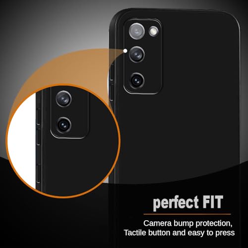 Image of Back Cover for Samsung Galaxy S20 FE 5G / 4G | Full Camera Protection | Premium Liquid Silicon Case | Flexible Bumper Case for Samsung Galaxy S20 FE 5G / 4G (Black)