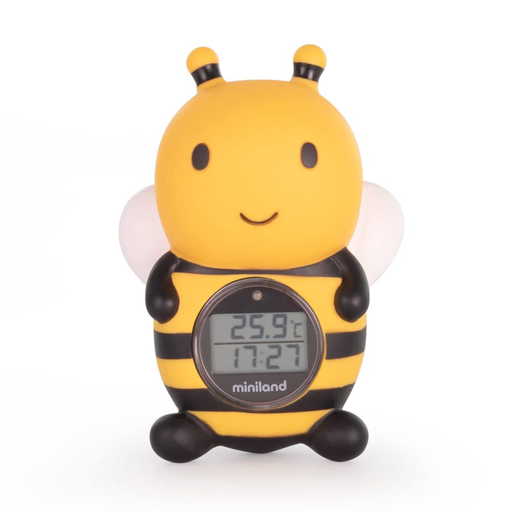 Miniland Bee Shaped Bath and Environmental Thermometer, multi-color