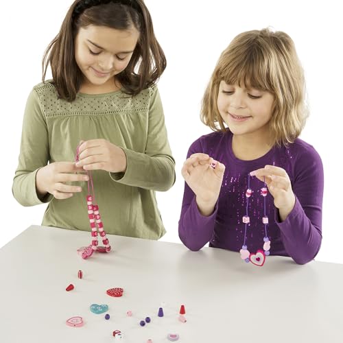 Melissa & Doug Created by Me! Heart Beads Wooden Bead Kit, 120+ Beads and 5 Cords for Jewelry-Making - image 8