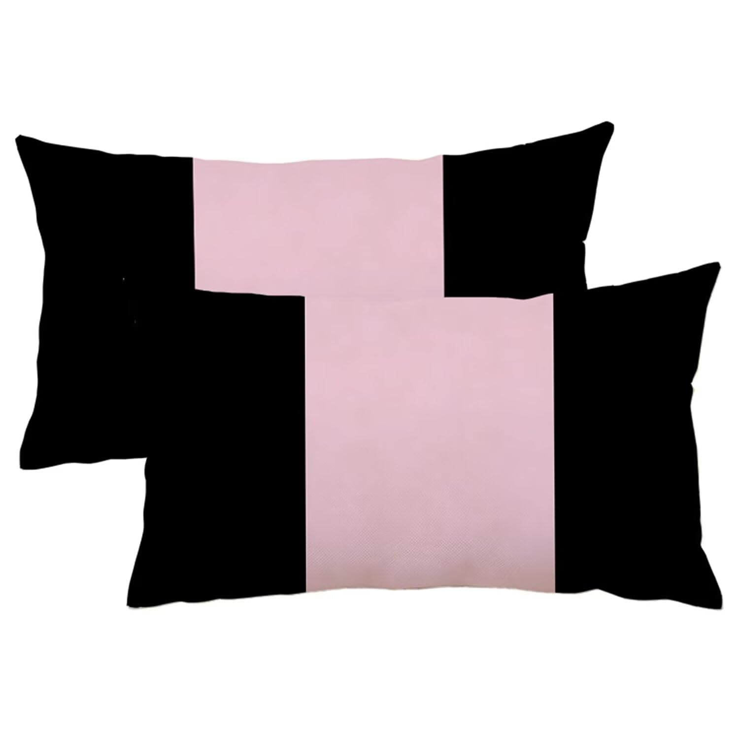 Lin taie oreiller double face Amour 50x70 cm au charme rouge élégant