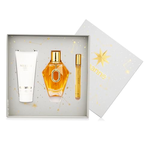 Catálogo de Paco Rabanne los 5 mejores. 39 SET PARA DAMA MILLION GOLD EDP 90 ML + CREMA CORPORAL 100 ML + PERFUMERO 10ML