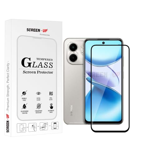 Image of ScreenUp Tempered Glass For Infinix Smart 9 - Ultra Clear, 9H Scratch Resistant, Full Coverage, Easy Install Screen Protector